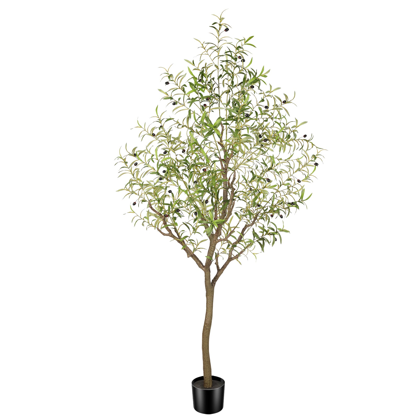 7ft Faux Olive Tree Realistic Leaves